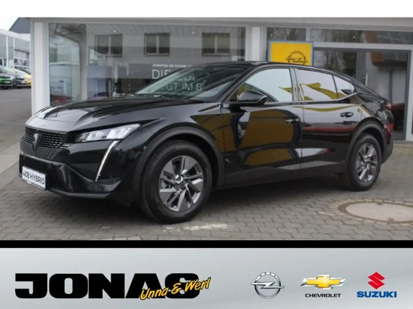 Peugeot 408 Allure 1.2 HYBRID AHK, R-Kamera 360, Sitzhei Schwarz - 1