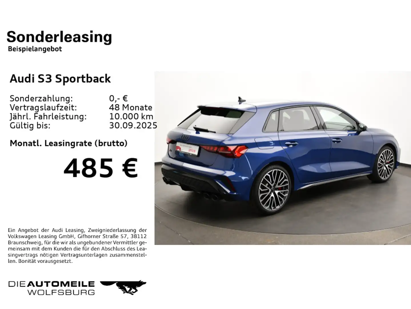 Audi S3 2.0 TFSI quattro S tronic Pano/Matr Bleu - 2