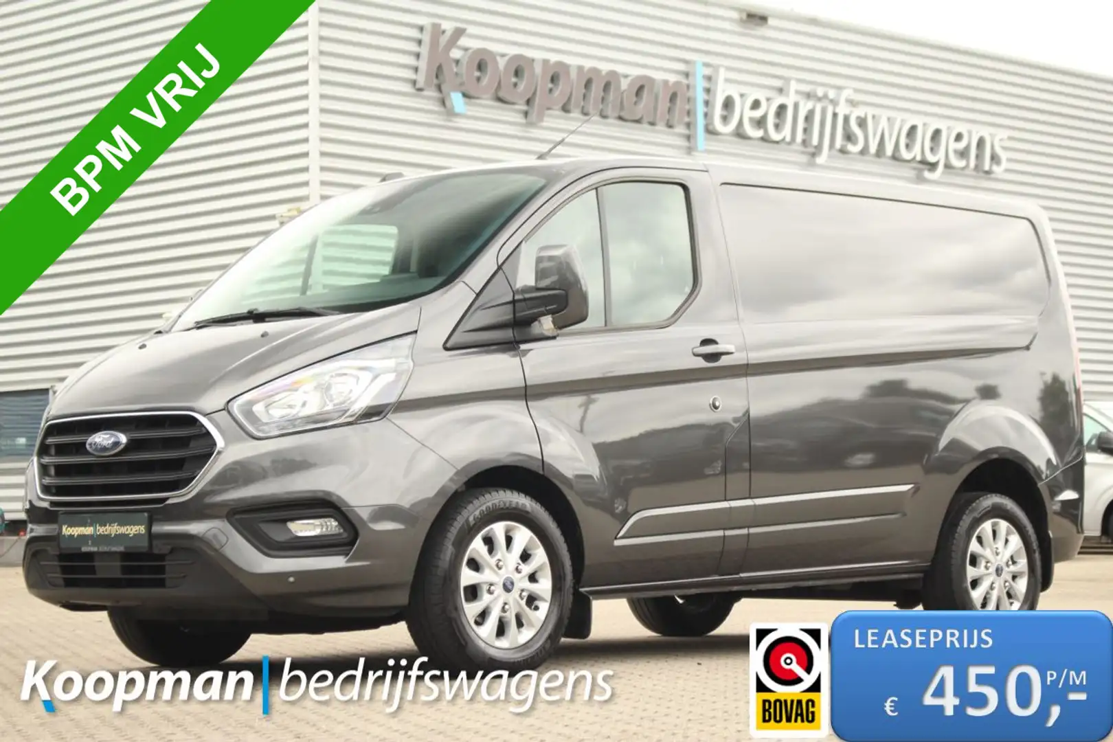 Ford Transit Custom 280 2.0TDCI 130pk L1H1 Limited | Automaat | Trekha Grijs - 1