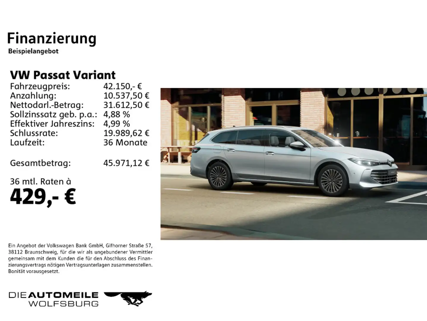 Volkswagen Passat Variant 2.0 TDI DSG Elegance neues Modell Silber - 2