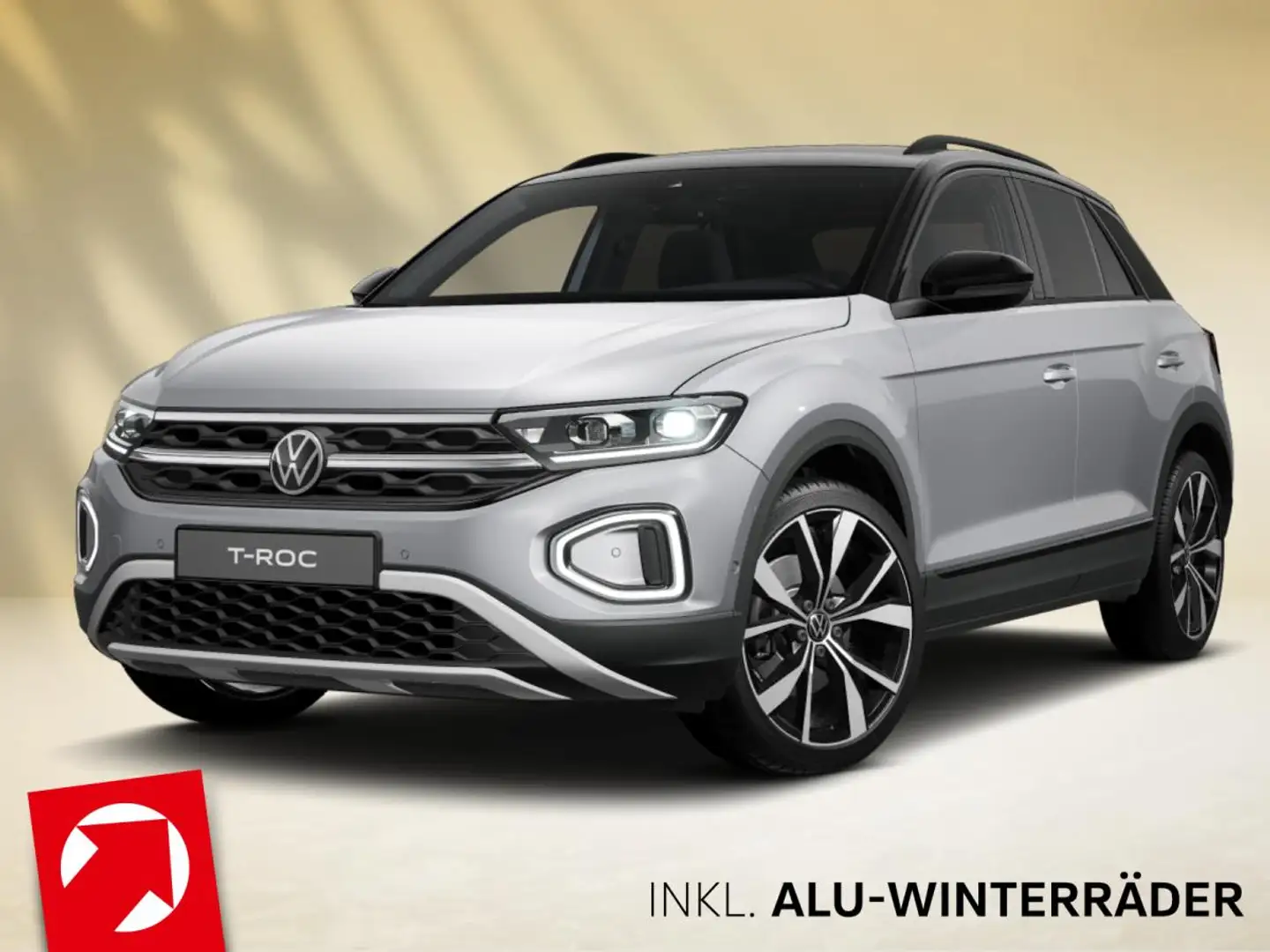 Volkswagen T-Roc Style 1.5 TSI OPF (150 PS) 6-Gang*AHK*KAMERA*WINTE Silber - 1