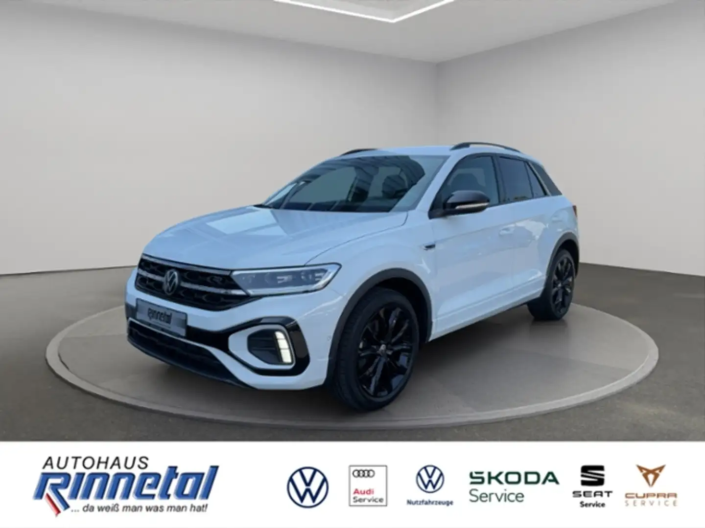 Volkswagen T-Roc 2.0 TDI DSG R-Line Black Style AHK+ACC+LED PLUS+N Weiß - 1