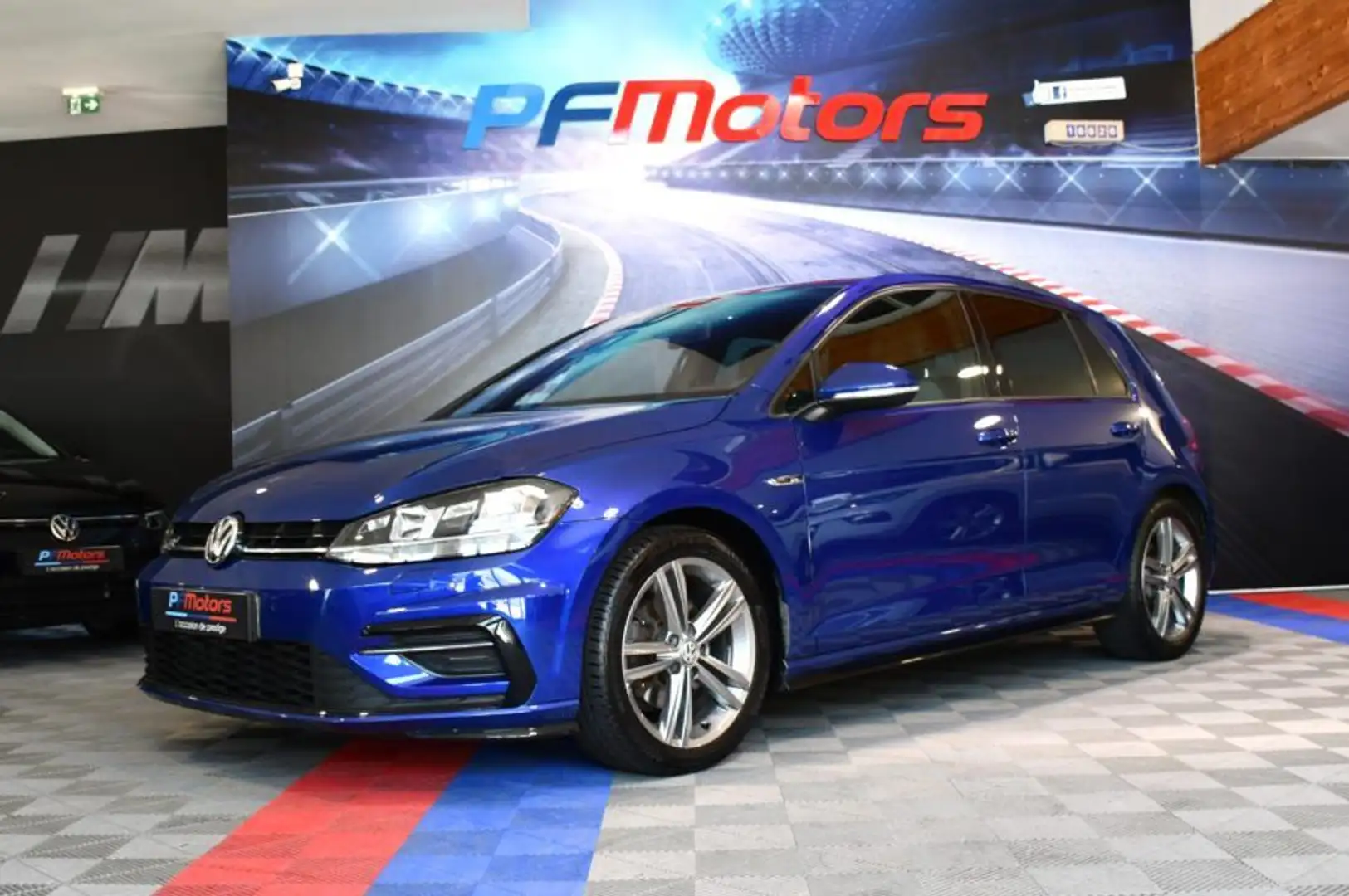 Volkswagen Golf 7 Facelift R-Line 1.4 TSI 150 BVM6 Bluetooth Régulateur Alcantara Auto Hold JA 17 Bleu - 1