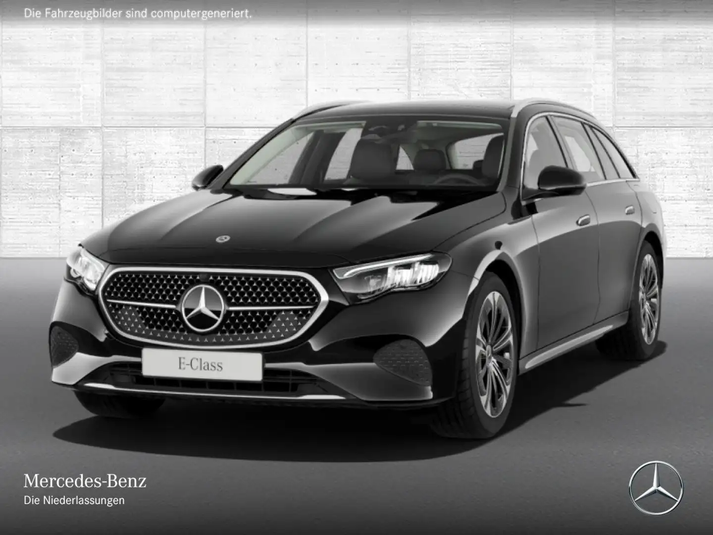 Mercedes-Benz E 300 de T Avantgarde Pano Distr+ LED AHK Kamera Schwarz - 2
