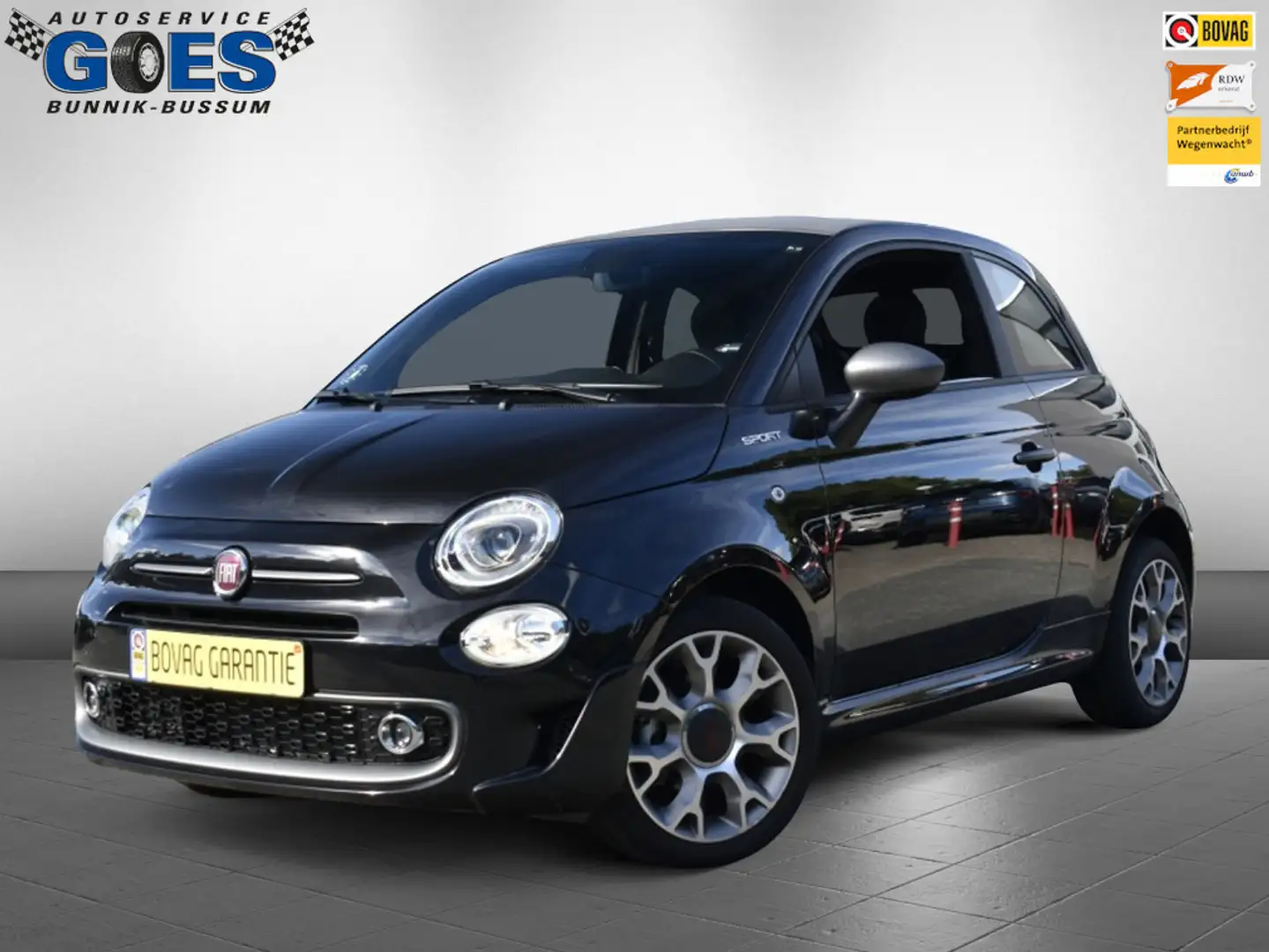 Fiat 500 Cabrio 500C 1.0 Mild Hybrid Sport (EURO 6d) Schwarz - 1