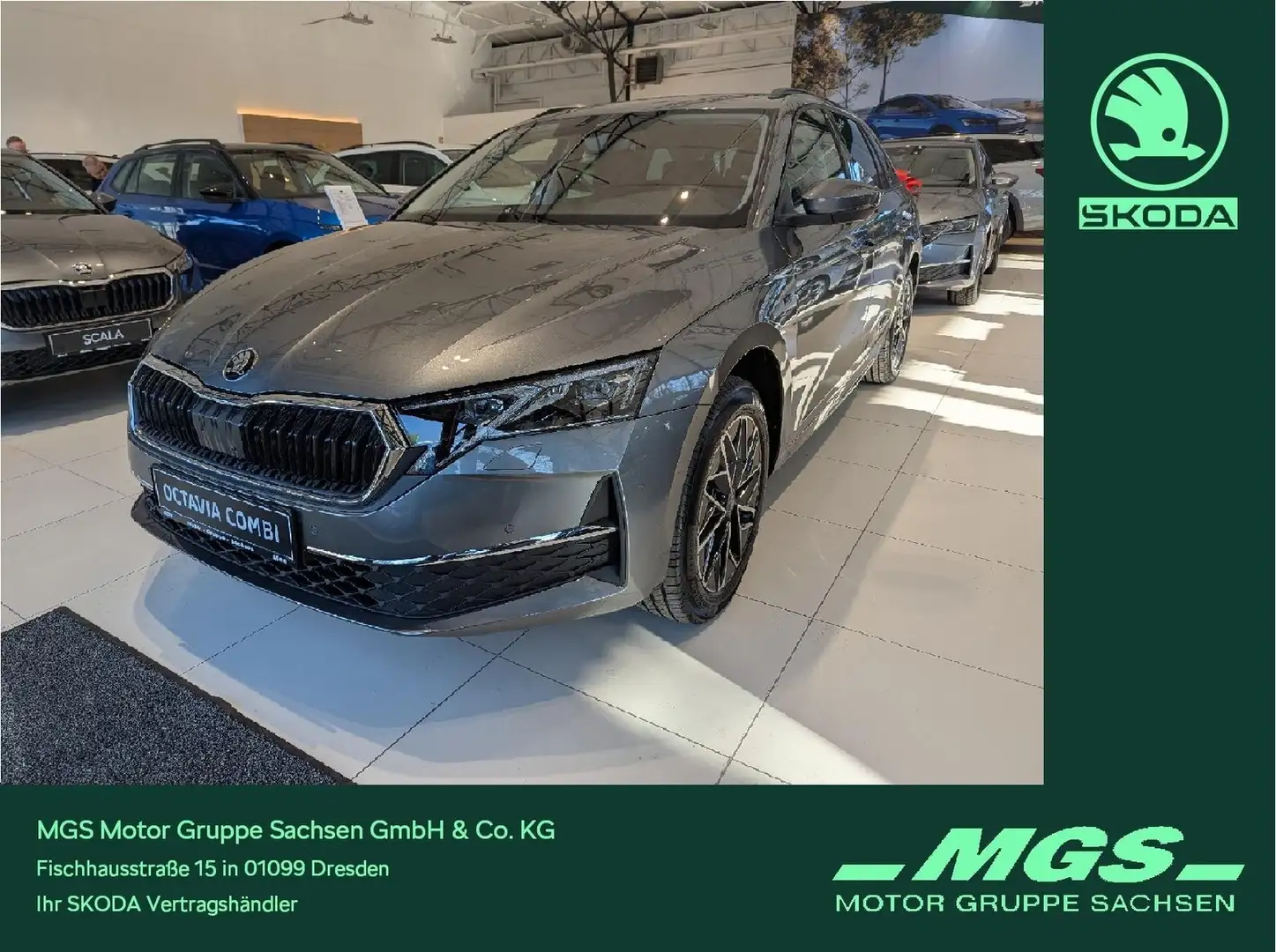 Skoda Octavia Combi 2.0 TDI 110 kW Tour #AHK #Navi Grigio - 1