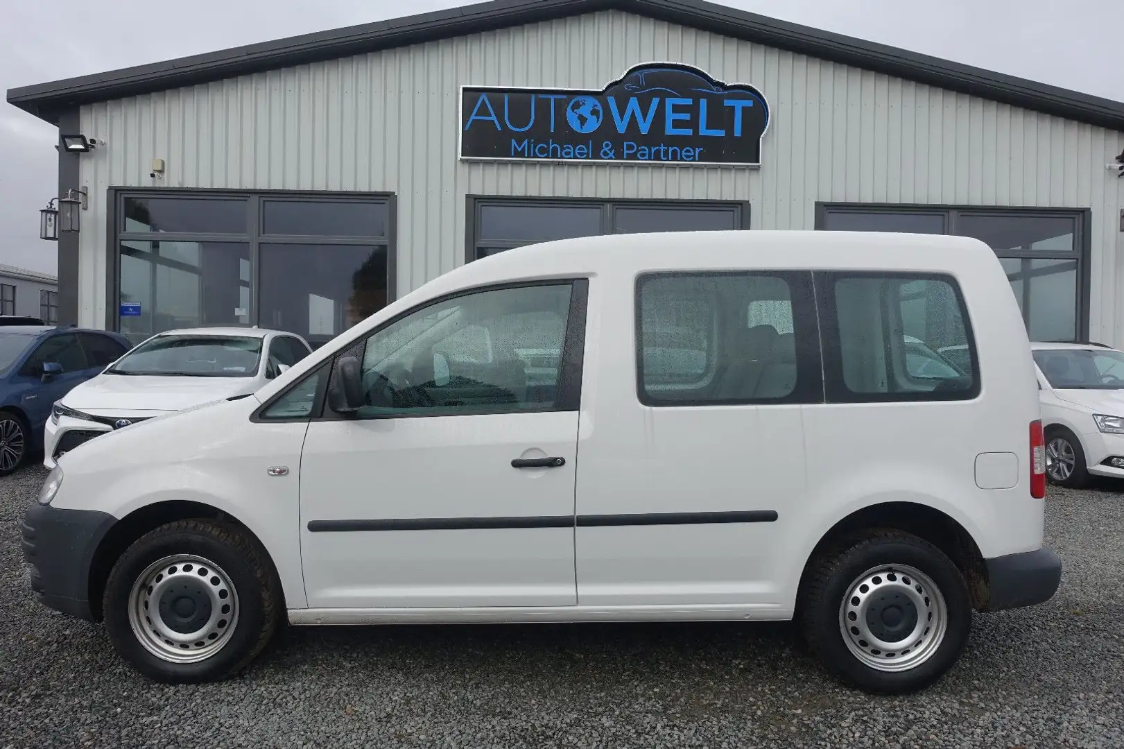 Volkswagen Caddy 1.9 Diesel 5.SITZE 2.HAND TÜV+Insp. NEU Weiß - 1