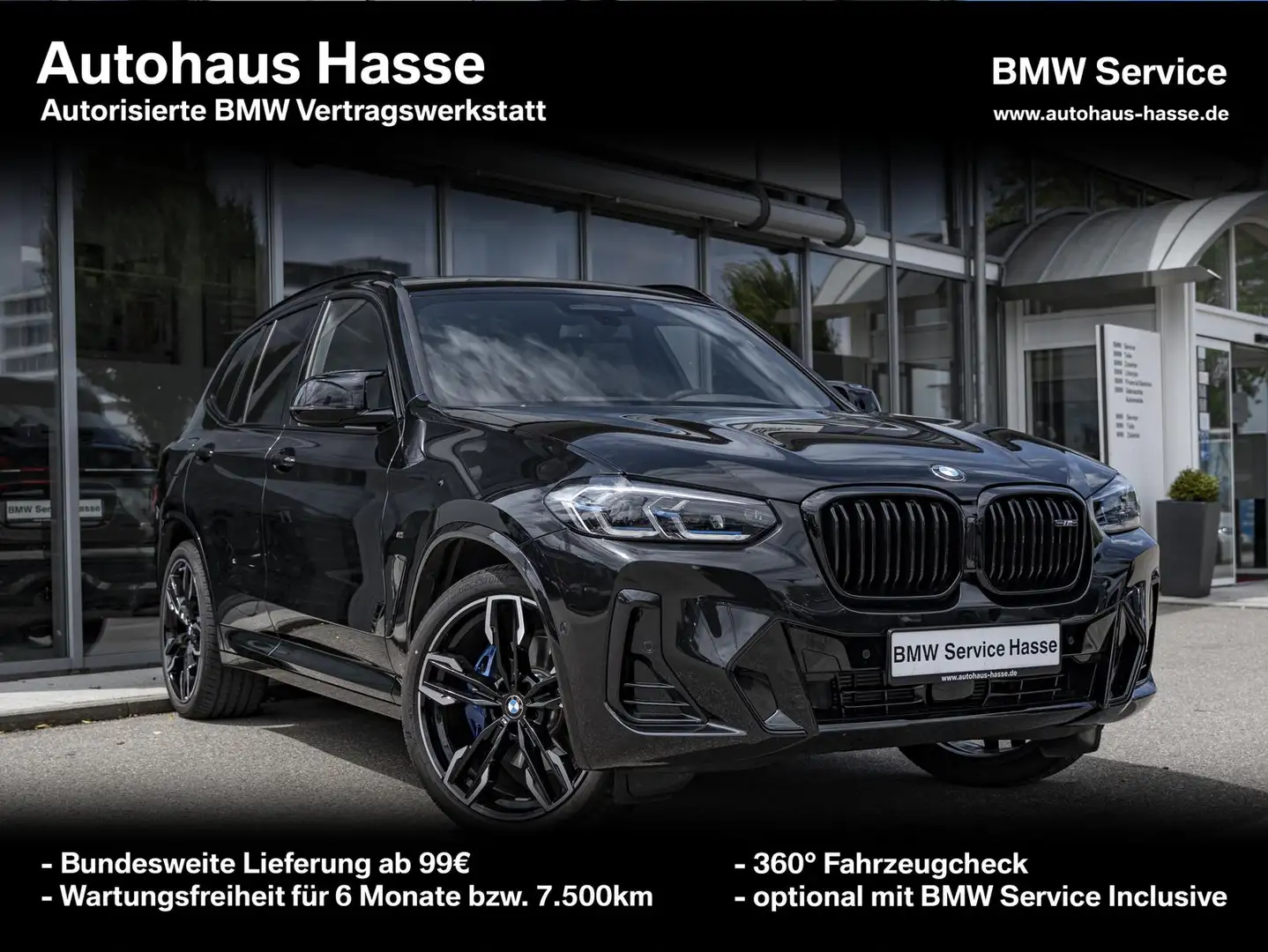BMW X3 M i +21Z PANO DrAssPro AHK LASER H/K LENKRHZ Negro - 1