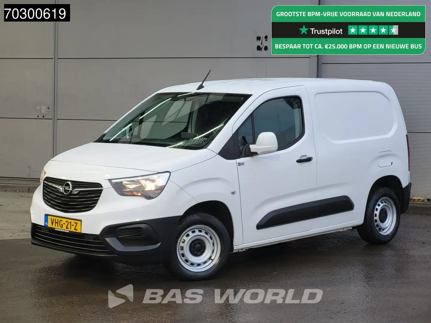 Opel Combo 75pk L1H1 Navi Airco Cruise Parkeersensoren Euro6 Wit - 1