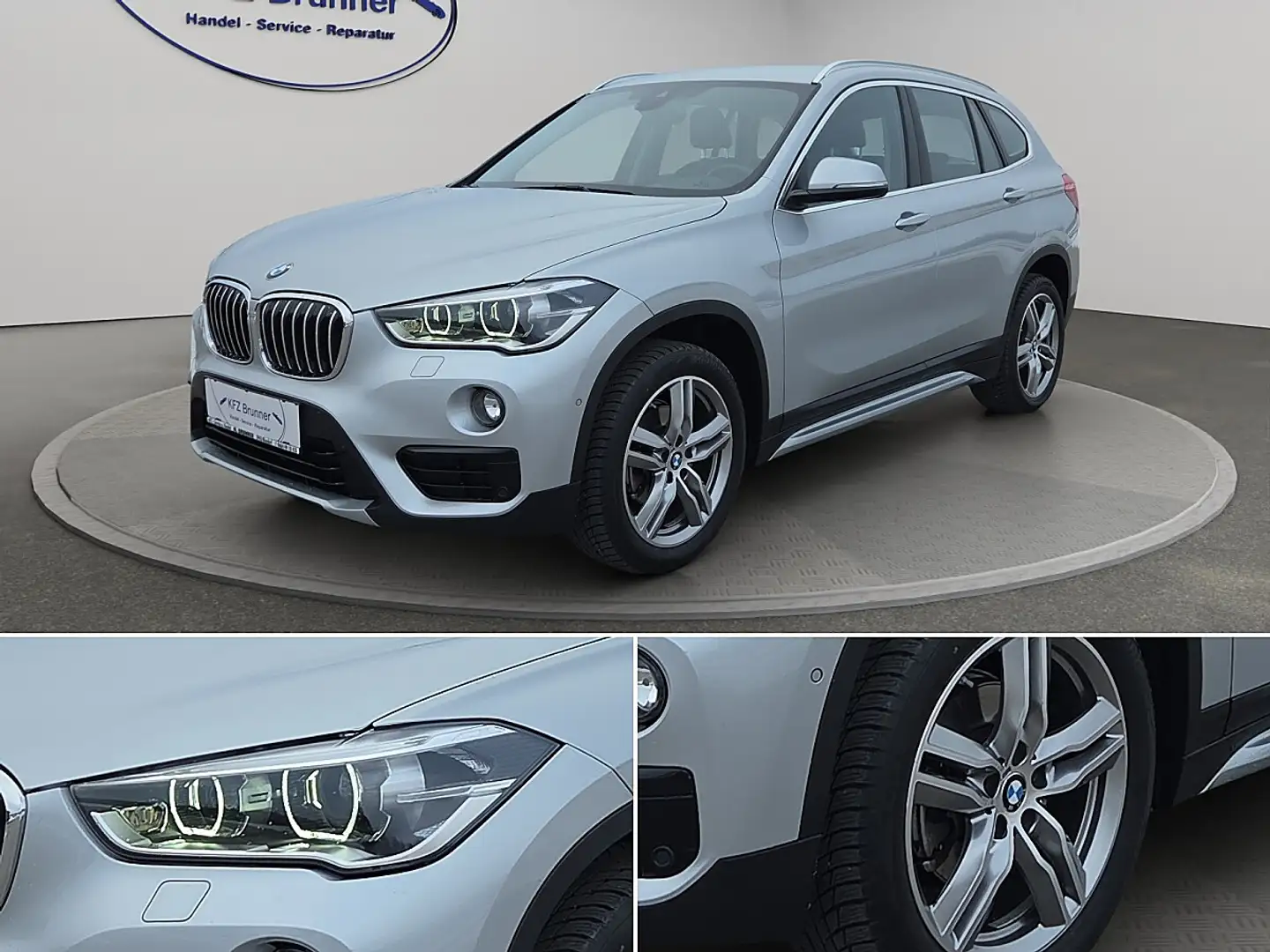 BMW X1 sDrive18d**LED,RFK,NAVI,LEDER** Silber - 2