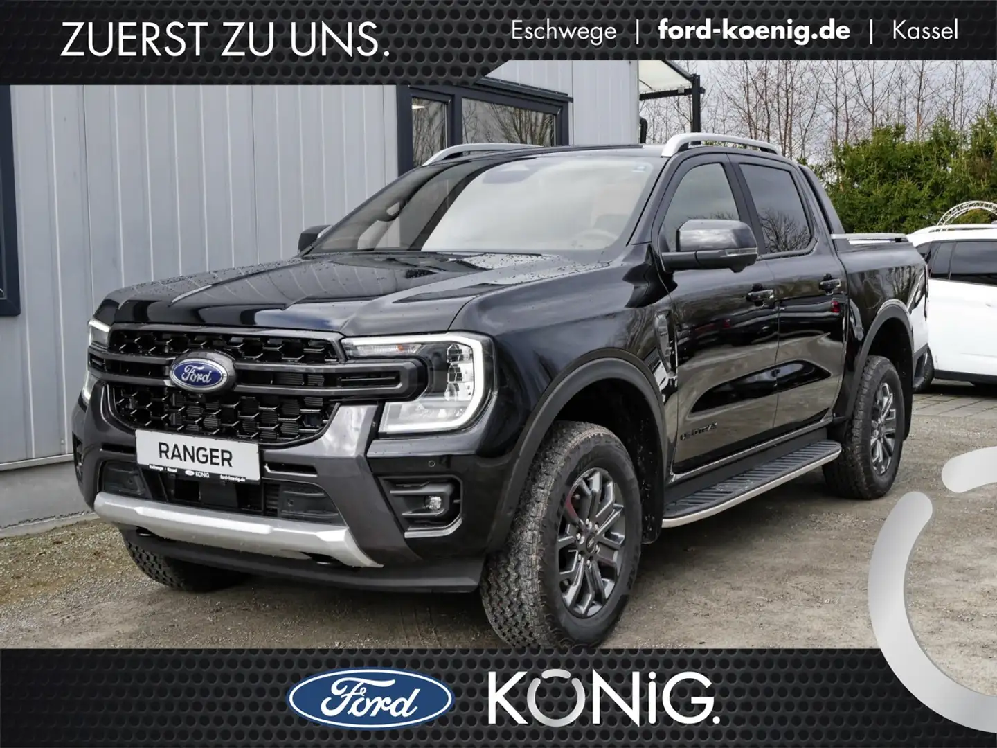 Ford Ranger DK Wildtrak 205PS Aut.+Standheizung+AHK Klima Schwarz - 1