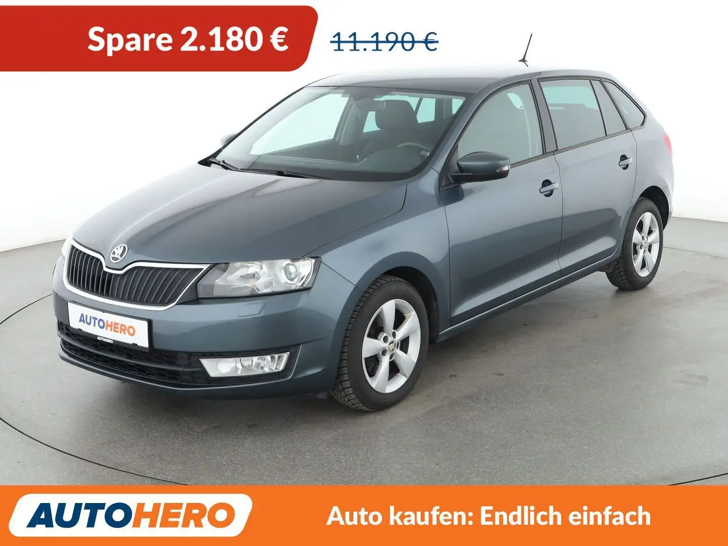 Skoda Rapid/Spaceback 1.2 TSI Joy *XENON*TEMPO*PDC*SHZ*ALU*KLIMA* Gris - 1