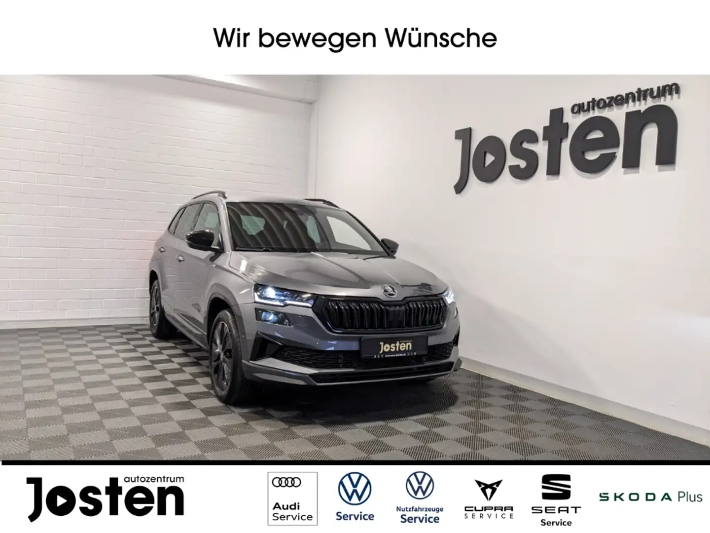 Skoda Karoq Sportline 1.5 TSI MATRIX LED NAVI ACC DCC Grijs - 1
