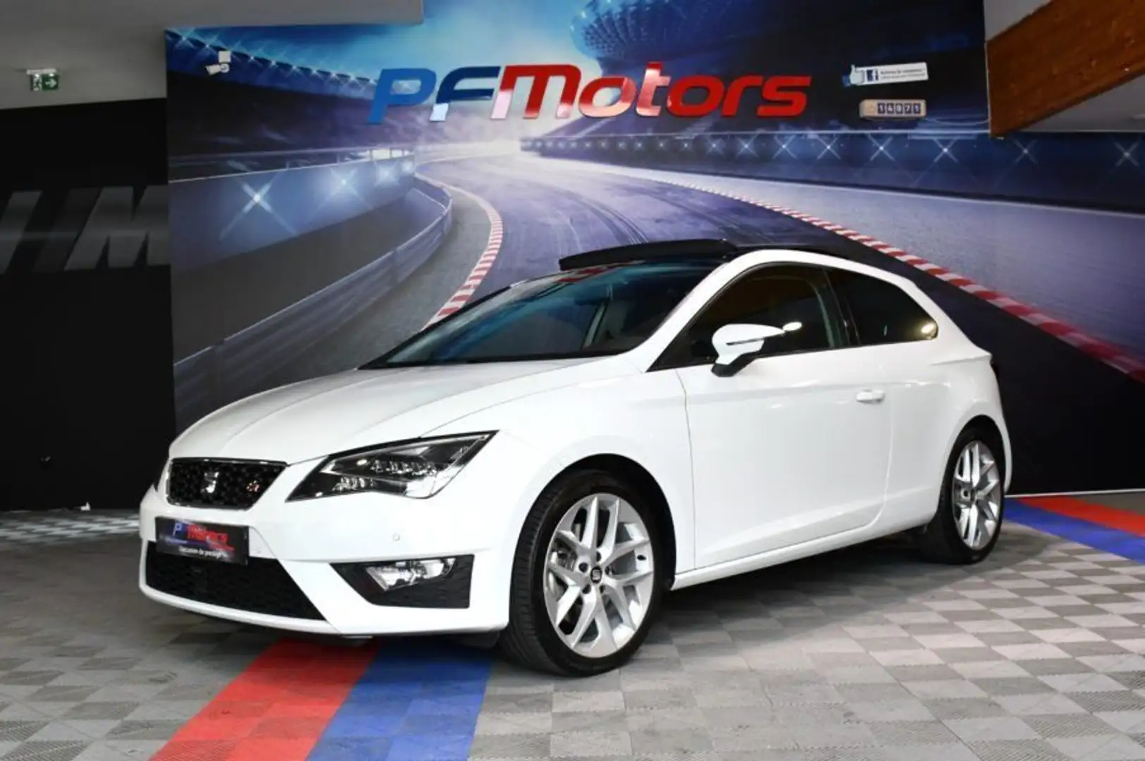 SEAT Leon Léon FR 1.8 TFSI 180 DSG GPS LED Régulateur Mode S Blanc - 1