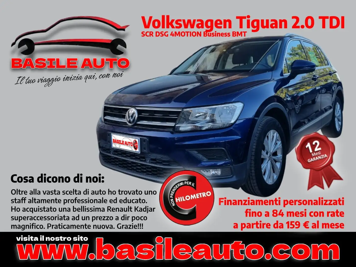 Volkswagen Tiguan Tiguan II 2016 2.0 tdi Business 4motion 150cv dsg Bleu - 1