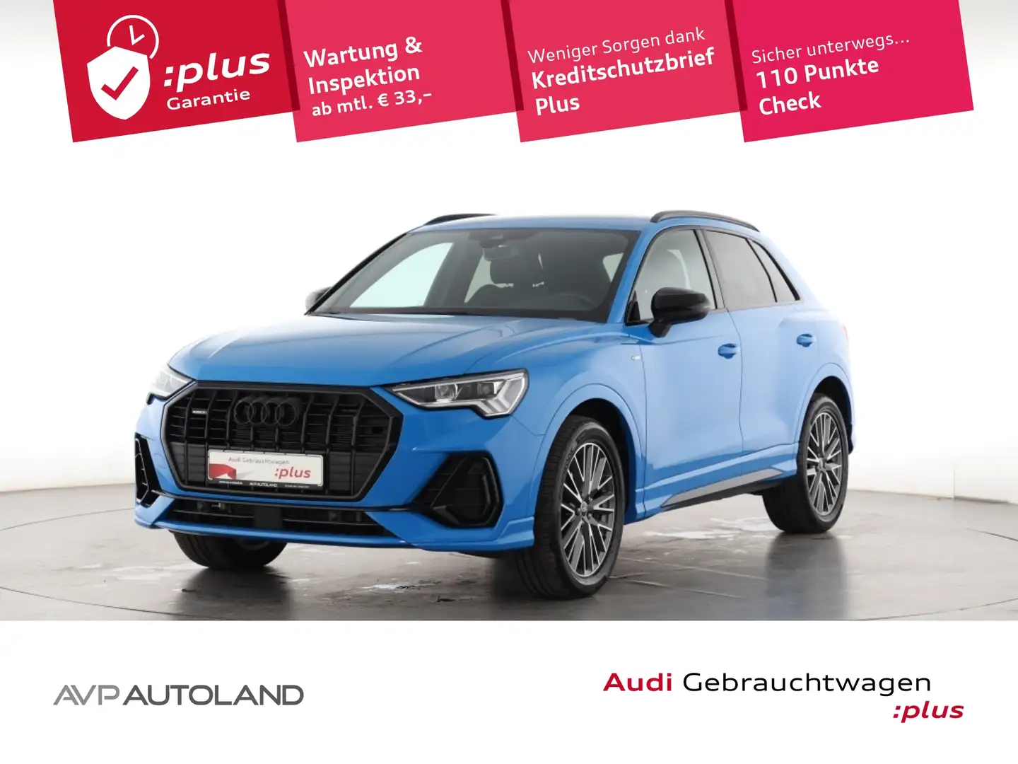 Audi Q3 40 TDI quattro S tronic S line Blauw - 1