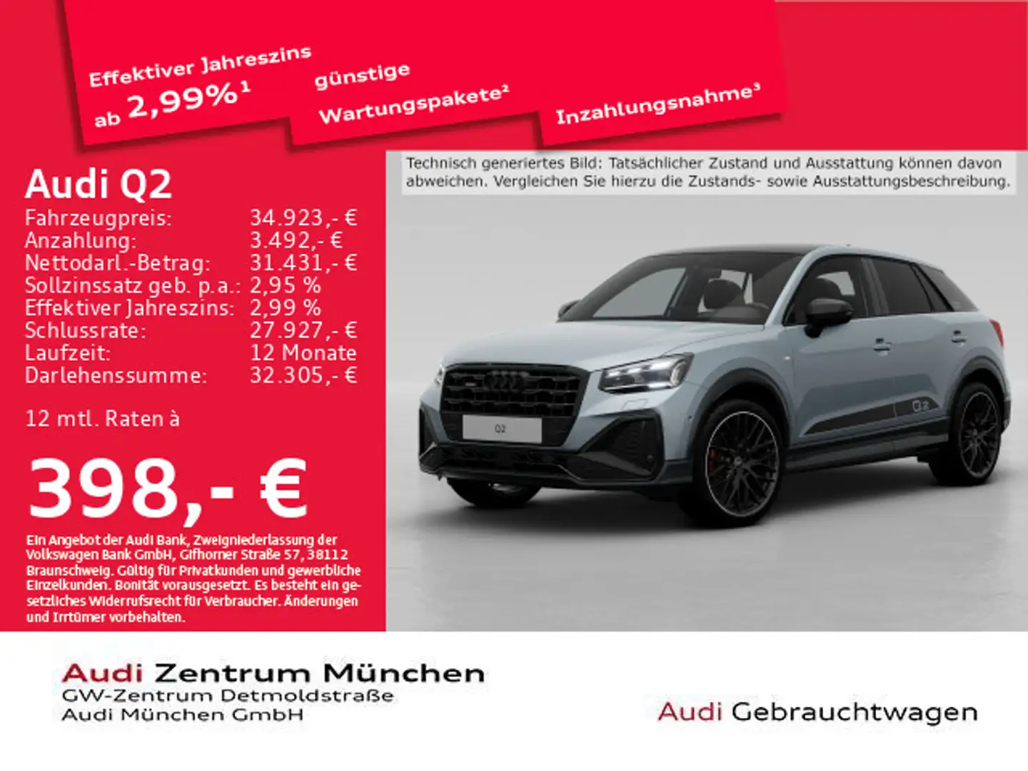 Audi Q2 40 TFSI qu. S tronic S line Edition One Pano/ Grijs - 1