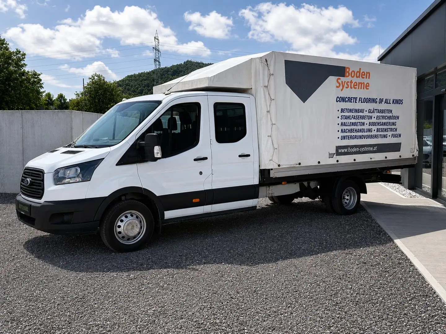Ford Transit 350 L4 DoKa 170 PS Kran 7 Sitze Weiß - 2