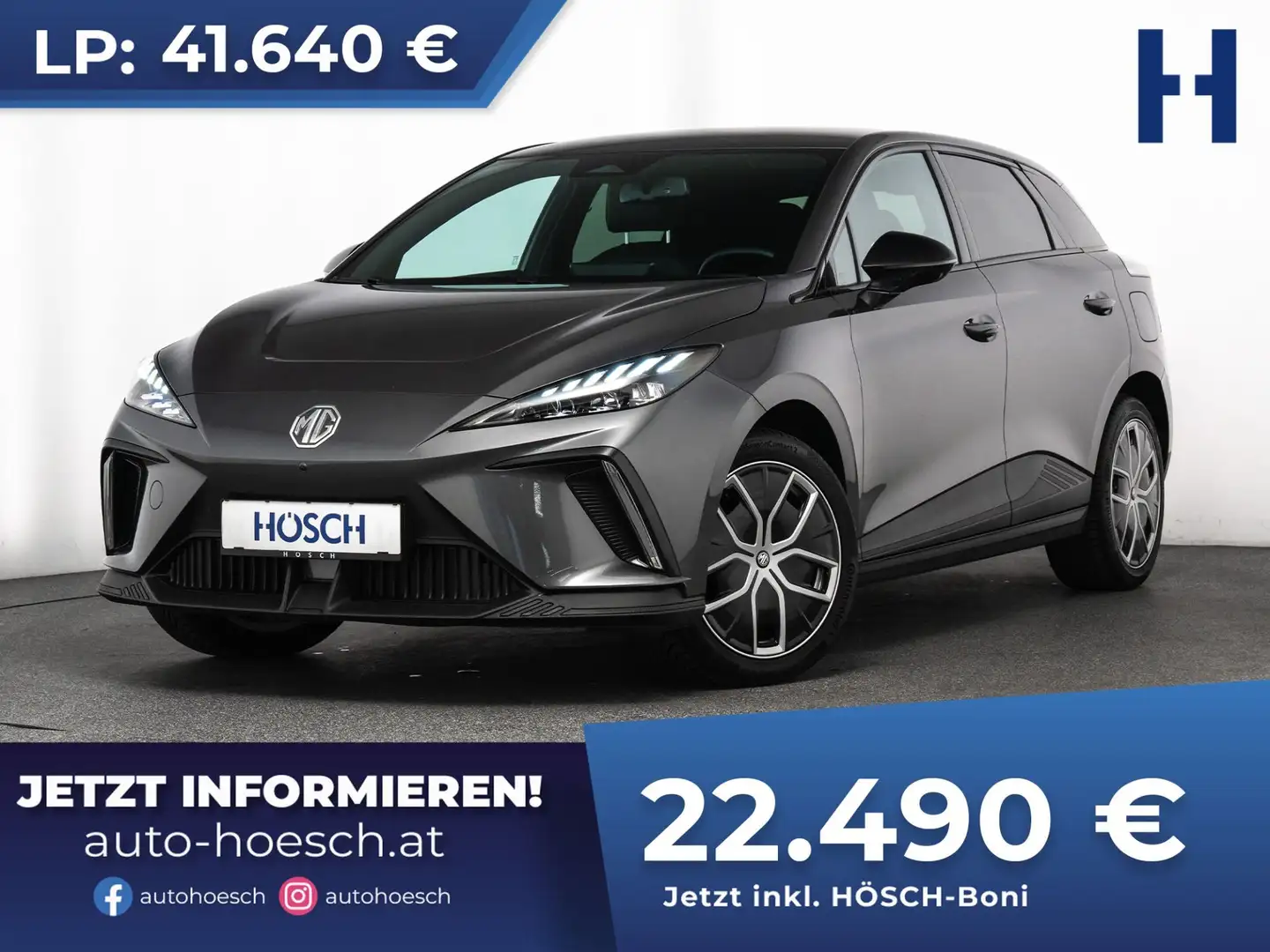 MG MG4 64kWh Luxury WENIG KM -45% Grau - 1