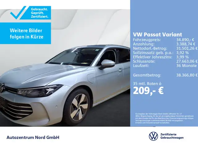 Volkswagen Passat Variant 1.5 TSI eHybrid DSG Business AHK