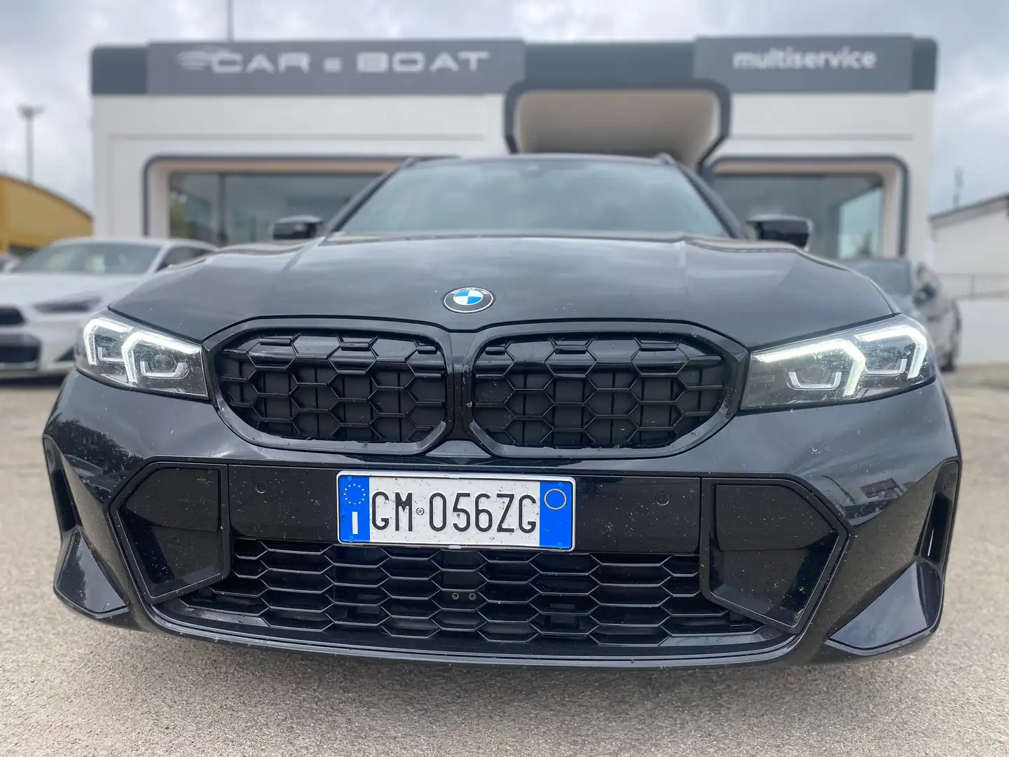 BMW 340 Serie 3 Touring M340i Touring mhev 48V xdrive auto Nero - 2