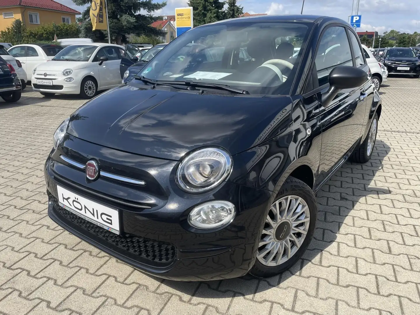 Fiat 500 1.0 Klima*Carplay*Einparkhilfe*Klima PDC Noir - 1