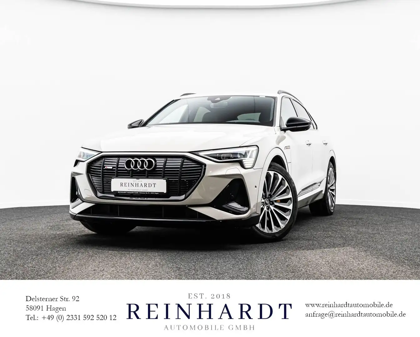 Audi e-tron SPORTBACK 55 2x S LINE BLACK 21Z/ACC/360° Blanc - 1