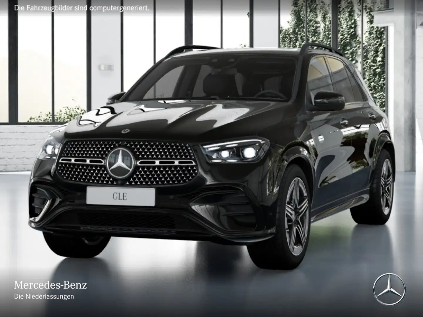 Mercedes-Benz GLE 400 e 4M AMG+NIGHT+PANO+360+AHK+MULTIBEAM+HUD Schwarz - 2