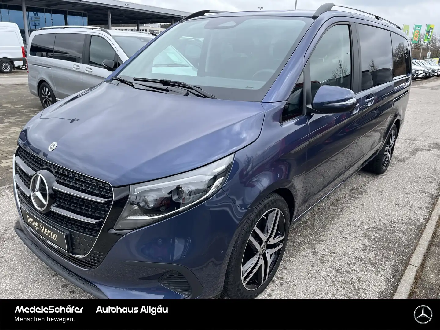 Mercedes-Benz V 300 V 300 d STYLE Lang DISTRONIC STANDHZG EL.TÜR AHK Blauw - 2