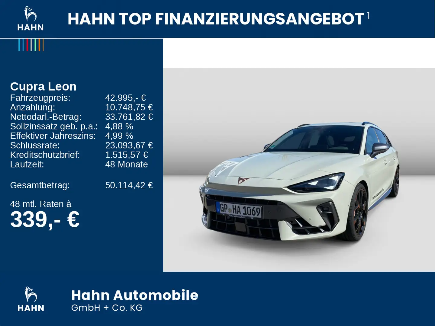 CUPRA Leon Sportstourer VZ 2.0TSI DSG 4Drive 333PS AHK Grau - 2