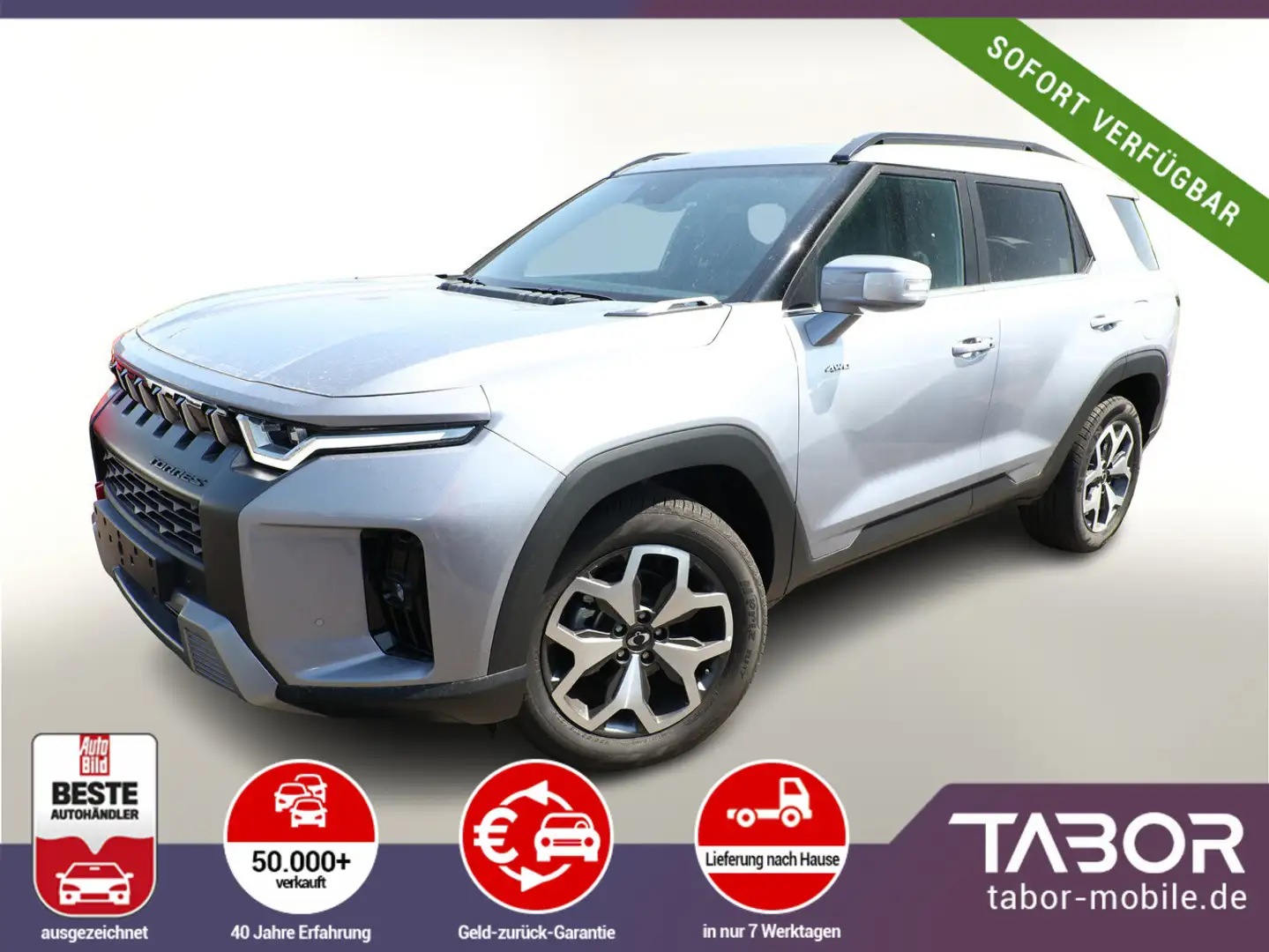 KGM Torres 1.5 T-GDi 163 Aut AWD LED eHk ACC SHZ Kam Stříbrná - 1