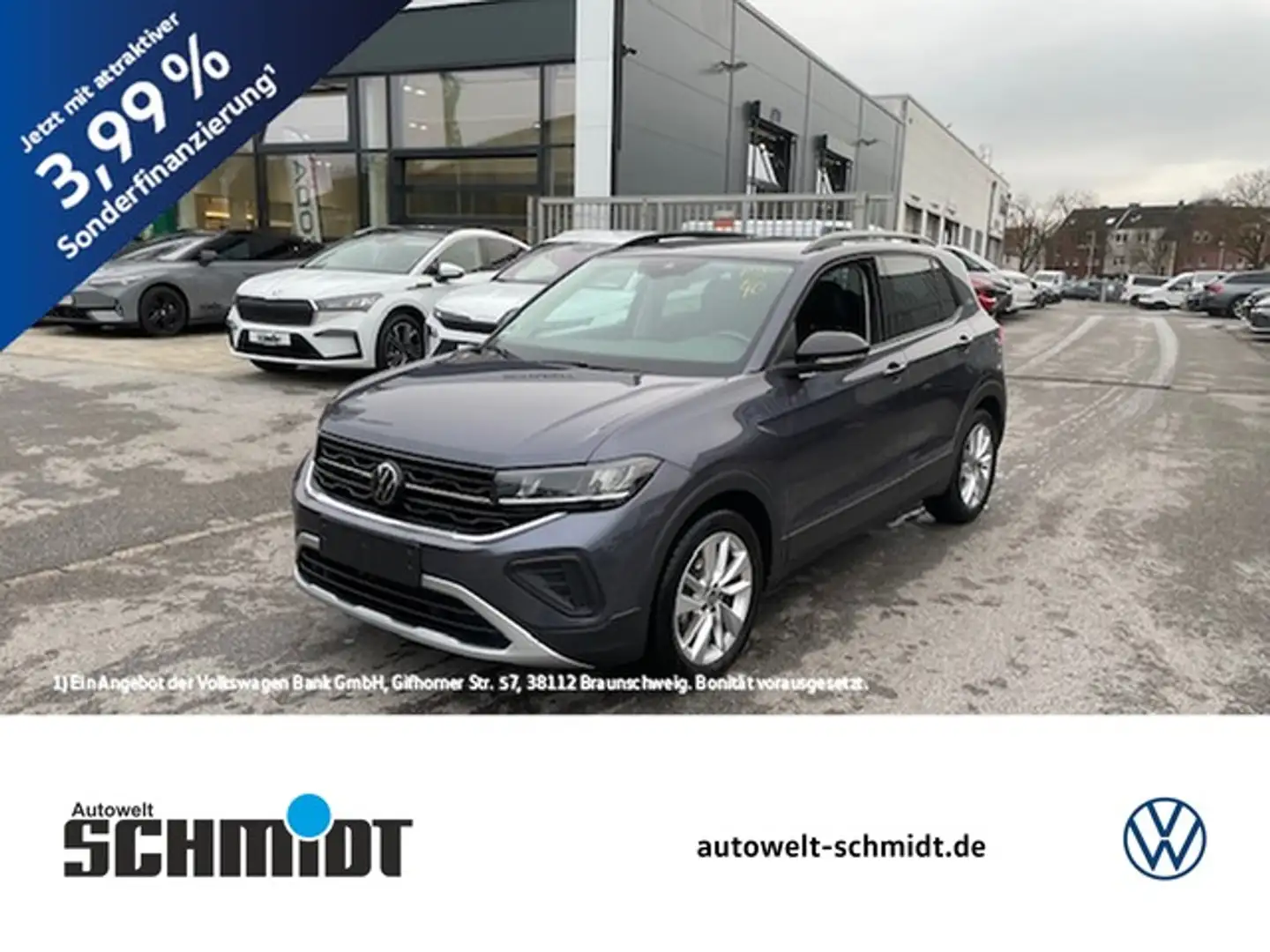 Volkswagen T-Cross 1.0TSi DSG Goal ACC AppConnect LED 17Zoll Sitzh... Grau - 1