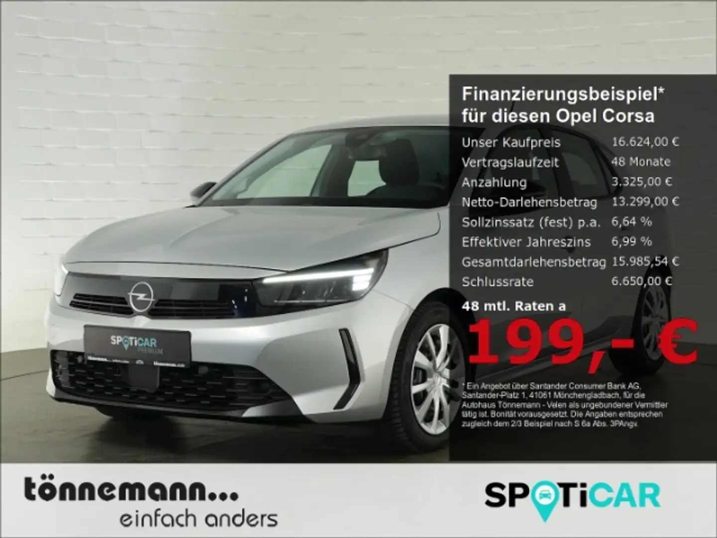 Opel Corsa F FACELIFT+LED LICHT+RÜCKFAHRKAMERA+SITZHEIZUNG+LE Argent - 1