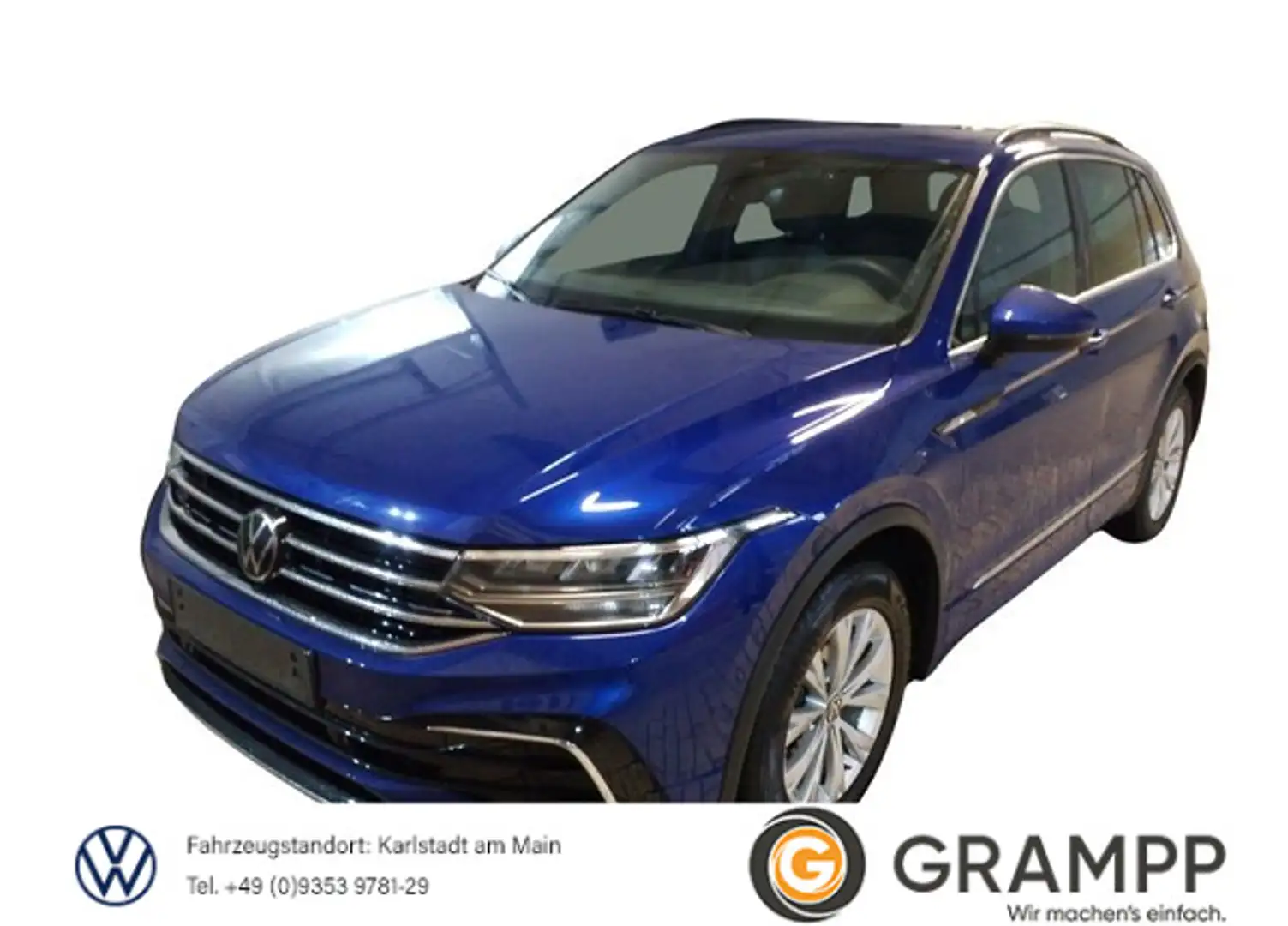 Volkswagen Tiguan R-Line 2.0TDI DSG +AHK+KAMERA+LED+STDHZG+ Blau - 1