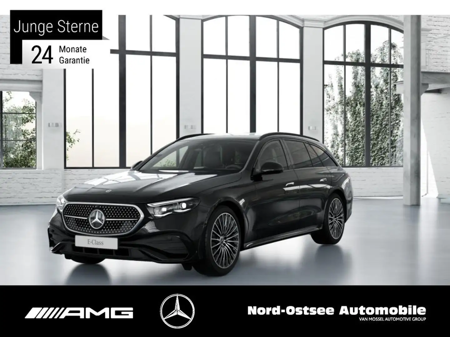 Mercedes-Benz E 220 T d AMG PANO AHK KEYLESS KAM360° SHZ NIGHT Noir - 1