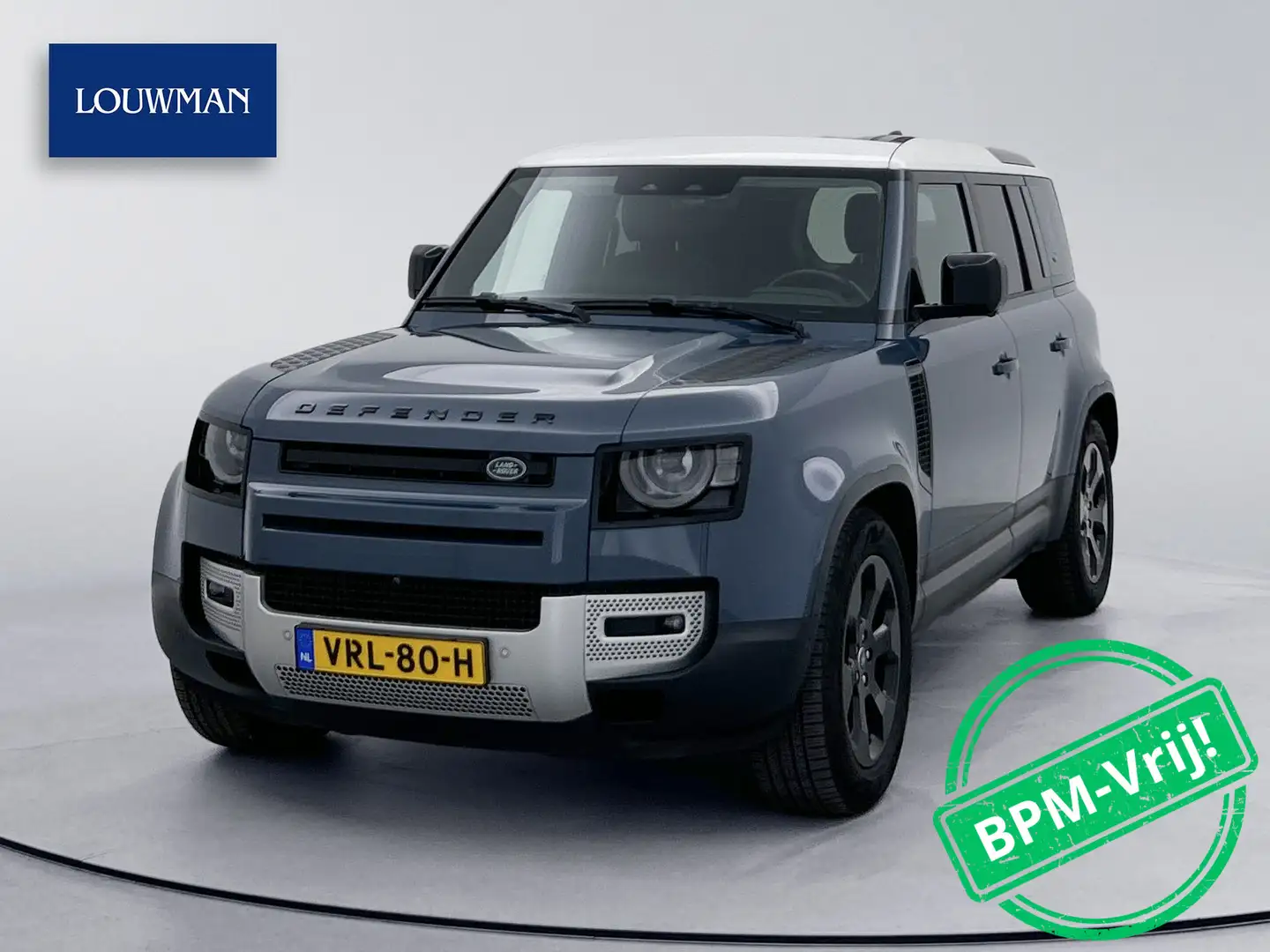 Land Rover Defender 2.0 D240 110 Grijs kenteken Pano Adaptieve cruise Blauw - 1