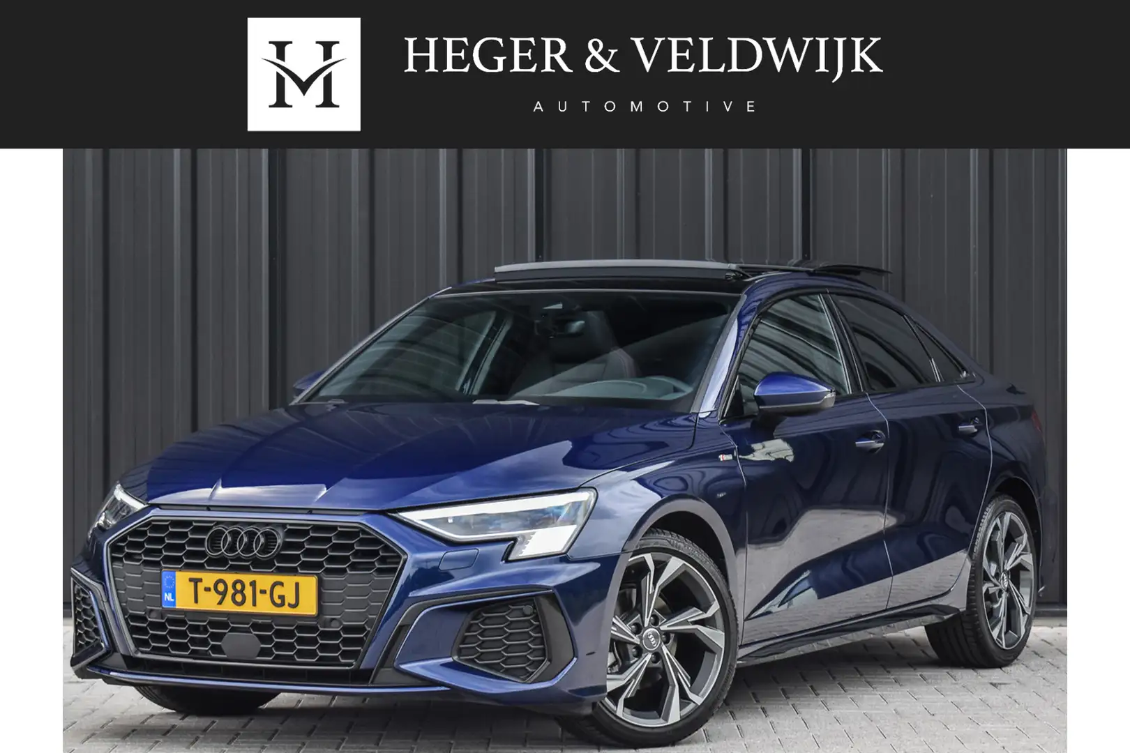 Audi A3 Limousine 35 TFSI S EDITION | NL-AUTO | PANORAMADA Blau - 1
