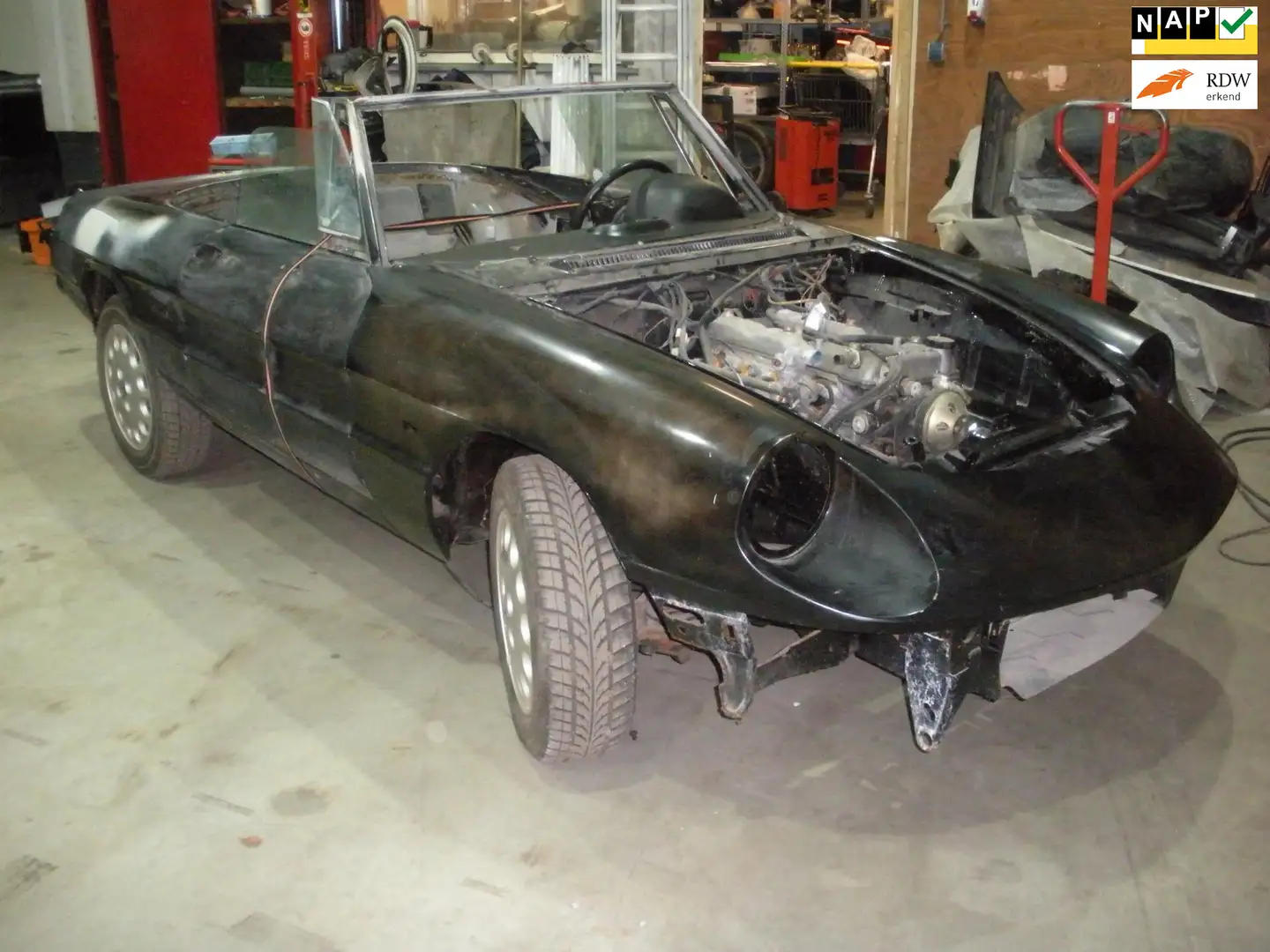 Alfa Romeo Spider 2.0 Betreft auto zonder kenteken Gave body Zwart - 1