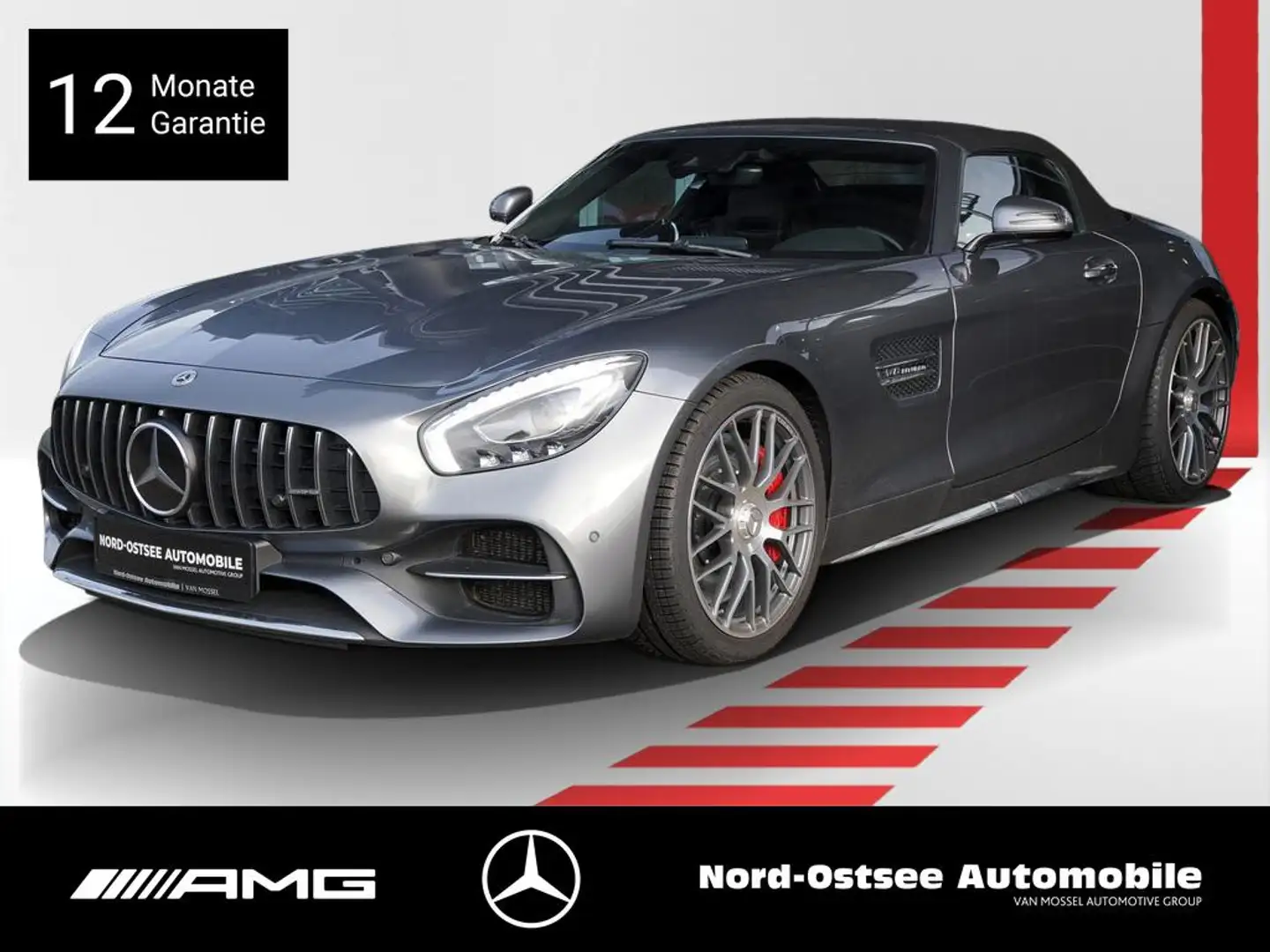 Mercedes-Benz AMG GT C ROADSTER DISTRO NAVI SHZ KAMERA KEYLESS Gris - 1