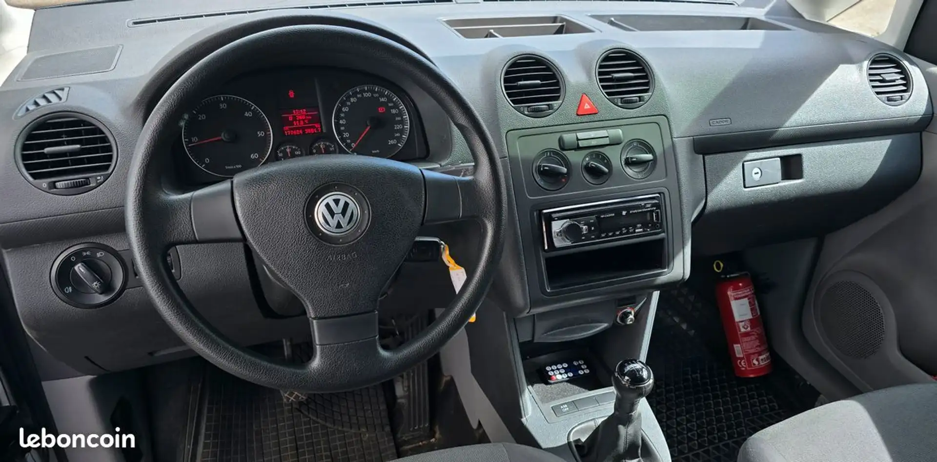 Volkswagen Caddy 1.9 TDI 105cv 1ère Main Gris - 2