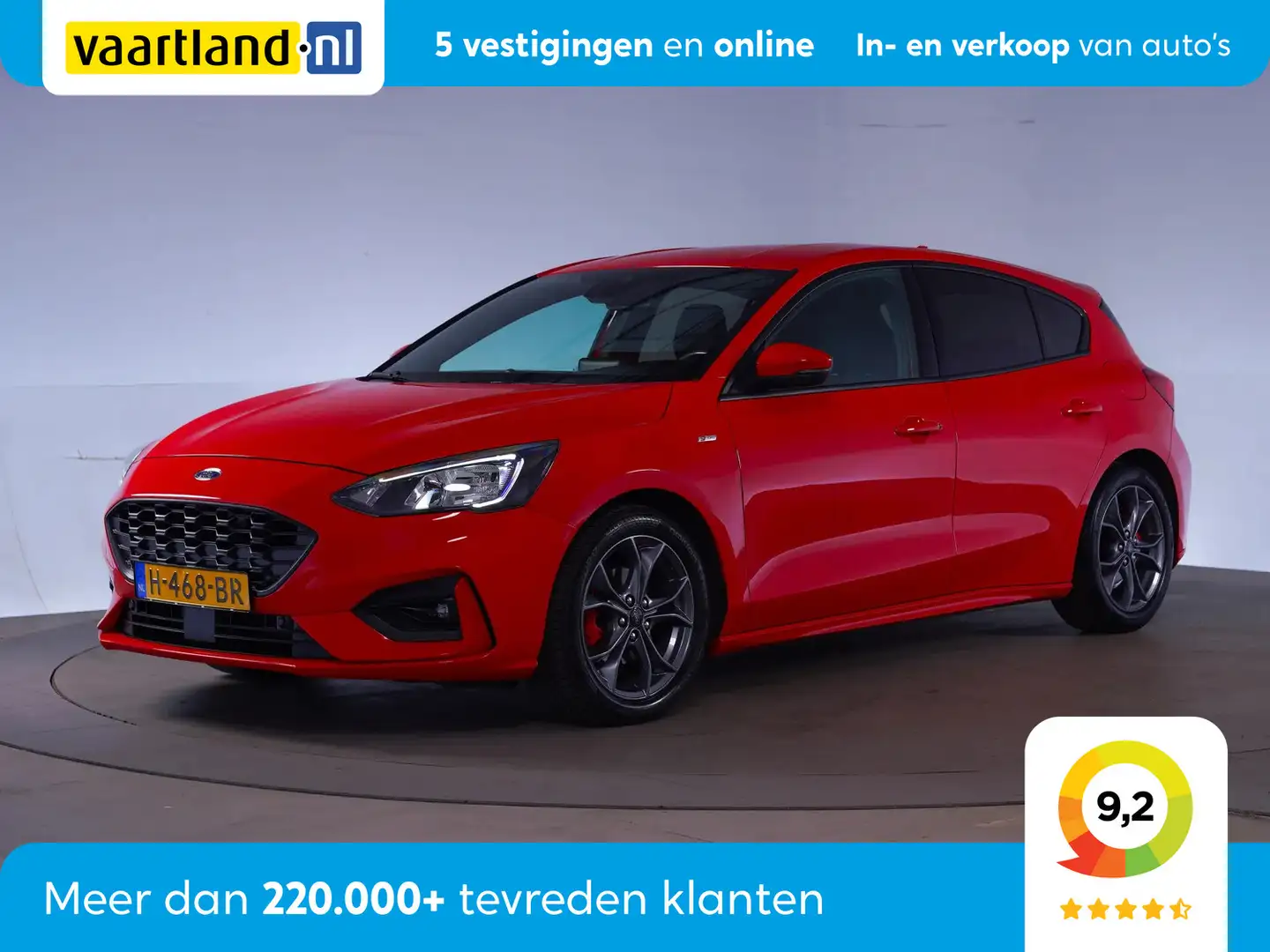 Ford Focus 1.0 EcoBoost 125pk ST-Line [ Navi Stoelverwarming Rouge - 1