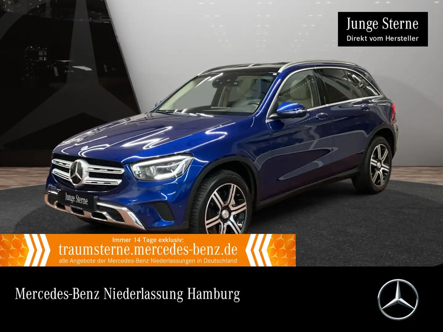Mercedes-Benz GLC 400 d 4M PANO+360+AHK+MULTIBEAM+FAHRASS+HUD+9G Bleu - 1