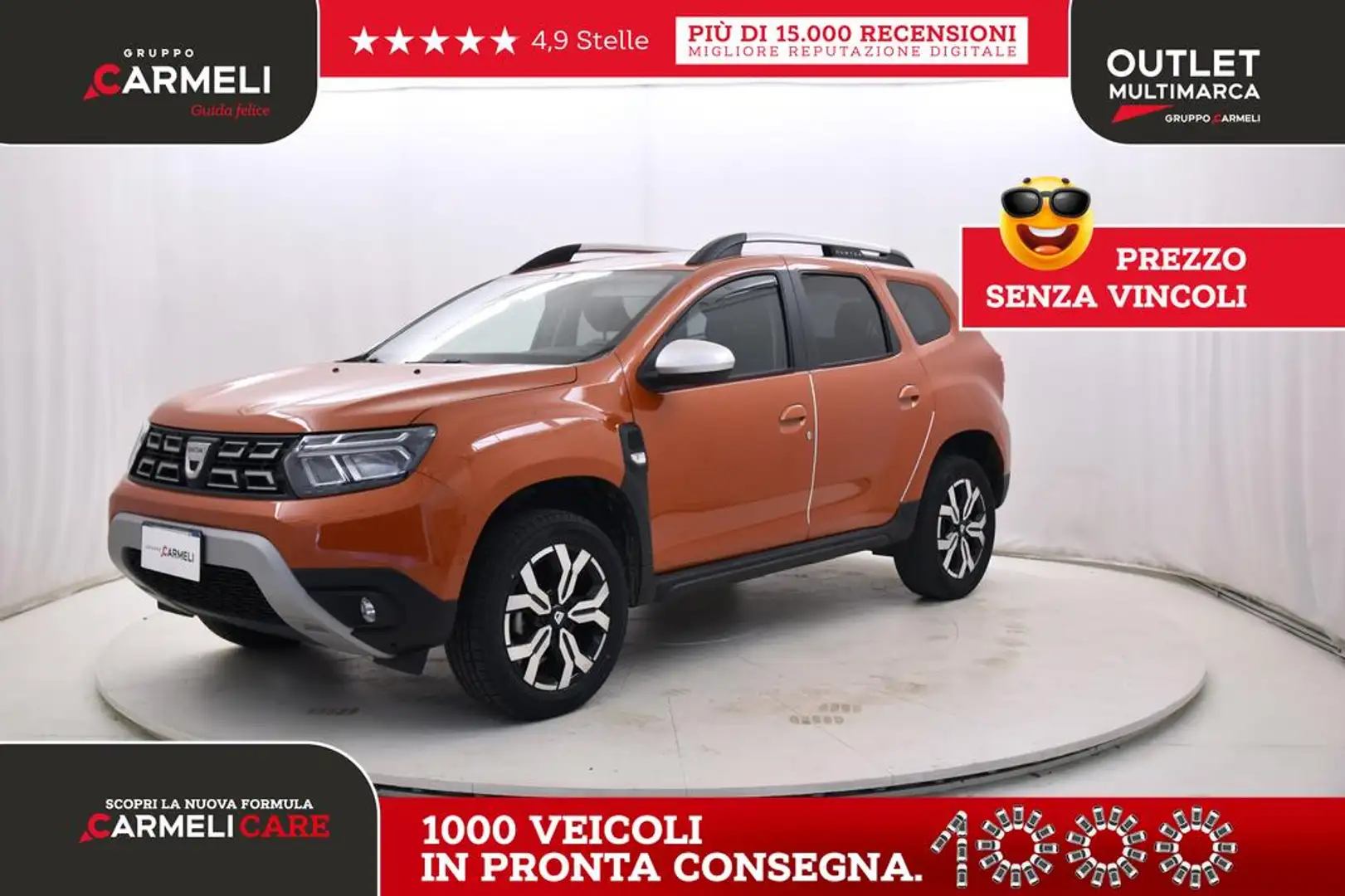 Dacia Duster 1.0 tce Prestige up Gpl 4x2 100cv Arancione - 1