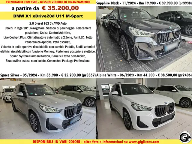 BMW X1 20d xDrive MSport Tetto Navi C.18" Cam M-Sport Nav