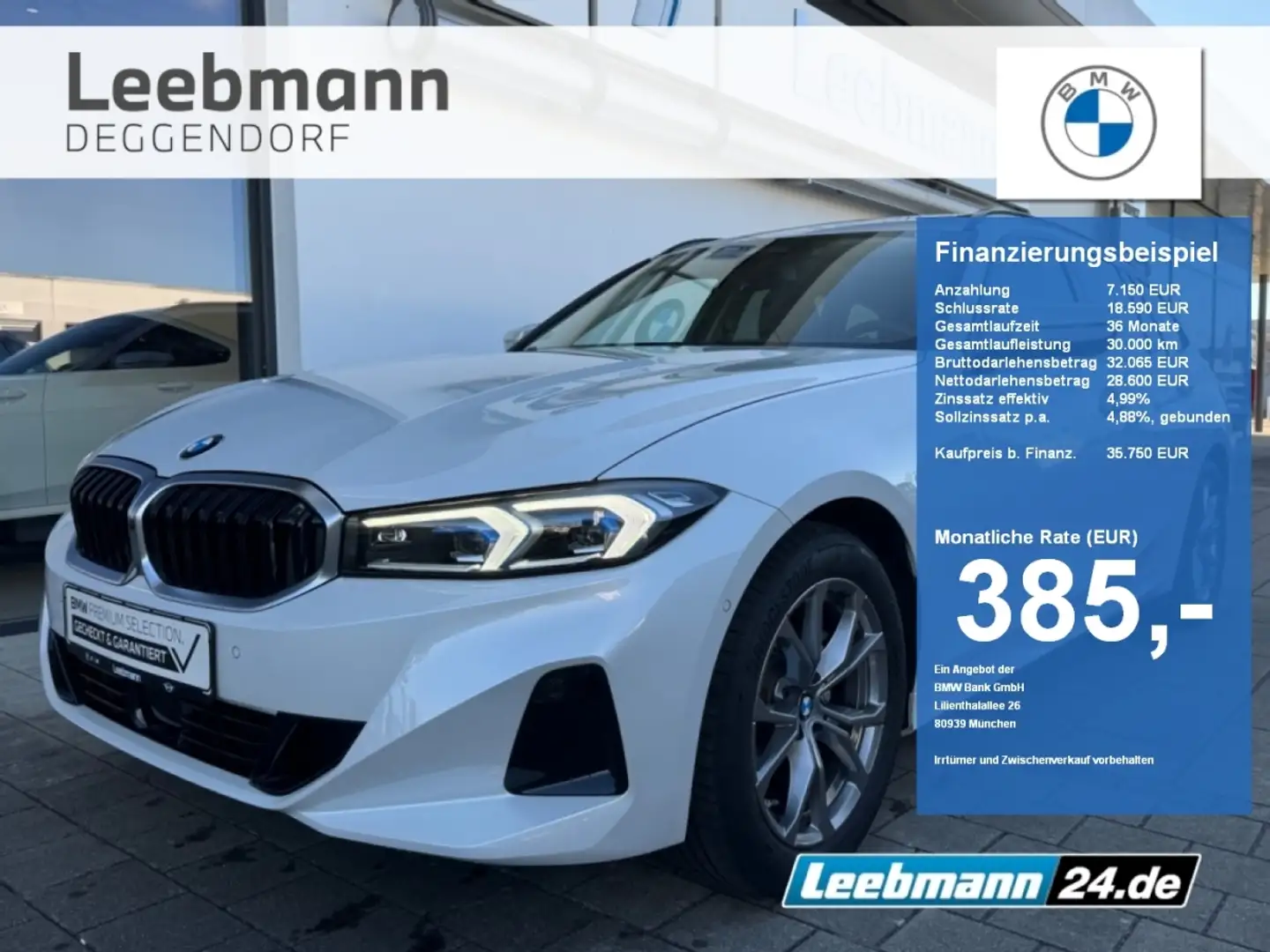 BMW 318 i Touring GSD/DA-PROF GARANTIE bis 01/2029 Weiß - 1
