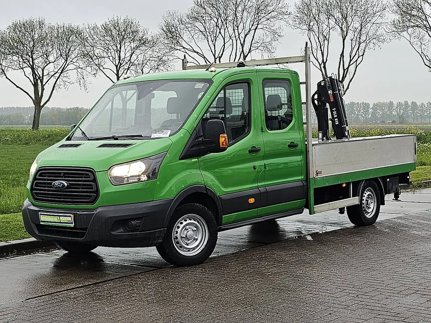 Ford Transit 2.0 Open-Laadbak KRAAN! Зелений - 2