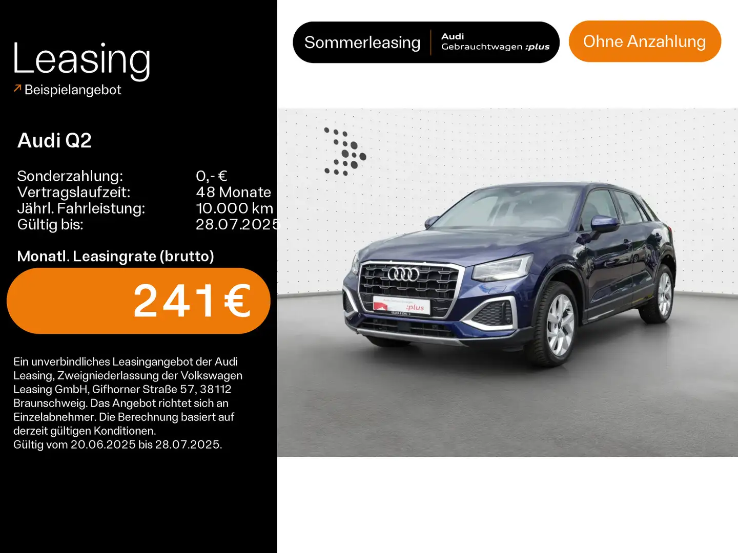 Audi Q2 35 TFSI advanced RFK*Interface*Navi*LED*DAB Bleu - 1