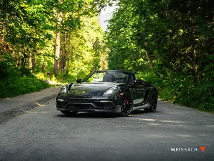 Black 2018 Porsche 718 Boxster GTS RWD Convertible Rear-Wheel Drive 6-Speed Manual