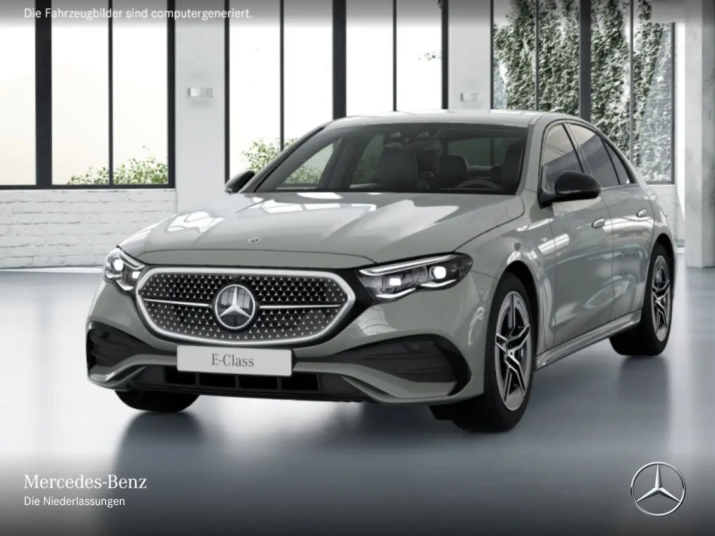 Mercedes-Benz E 300 de 4M Hybrid Edition AMG-Line Sportpaket PTS Grau - 2