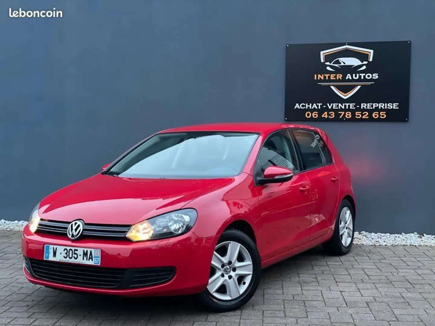 Volkswagen Golf VI B.V.Automatique 73.000km Rouge - 2